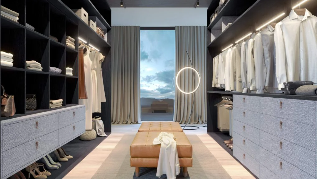 Closet dos Sonhos: Ergonomia e Iluminação Interna